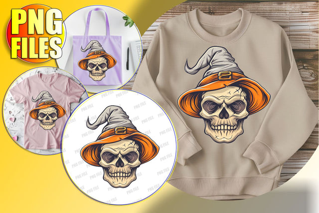 Cute Autumn Skull Design for Sublimation - Halloween Bow Sublimation afrosvg 