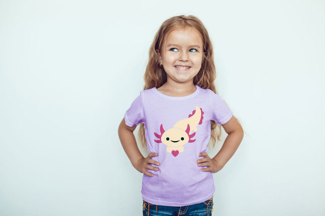 Cute Axolotl with Heart SVG SVG Risa Rocks It 