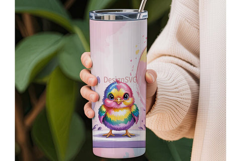 Cute Baby Chicks 20oz Tumbler Wrap Sublimation DesignSVG 