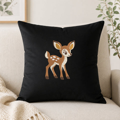 Cute Baby Deer Embroidery Design – Woodland Fawn Animal Machine Embroidery File Embroidery/Applique DESIGNS PatternFeed8 
