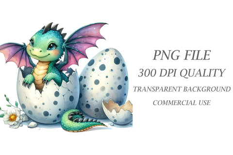 Cute Baby Dragon Clipart Sublimation Rupkotha 