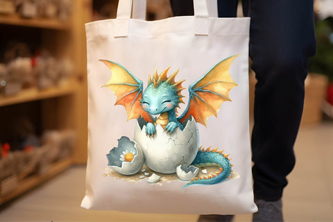 Cute Baby Dragon Clipart Sublimation Rupkotha 