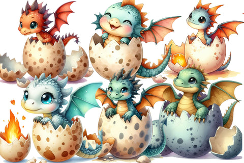 Cute Baby Dragon Clipart Sublimation Rupkotha 