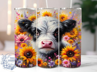 Cute Baby Highland Cow Tumbler, Highland Cow Tumbler, Cute Calf Wrap, Rustic Cow Wrap, Stylish 20oz Wrap, Sublimation Design, Trendy Gift Idea Sublimation ToriDesigns 