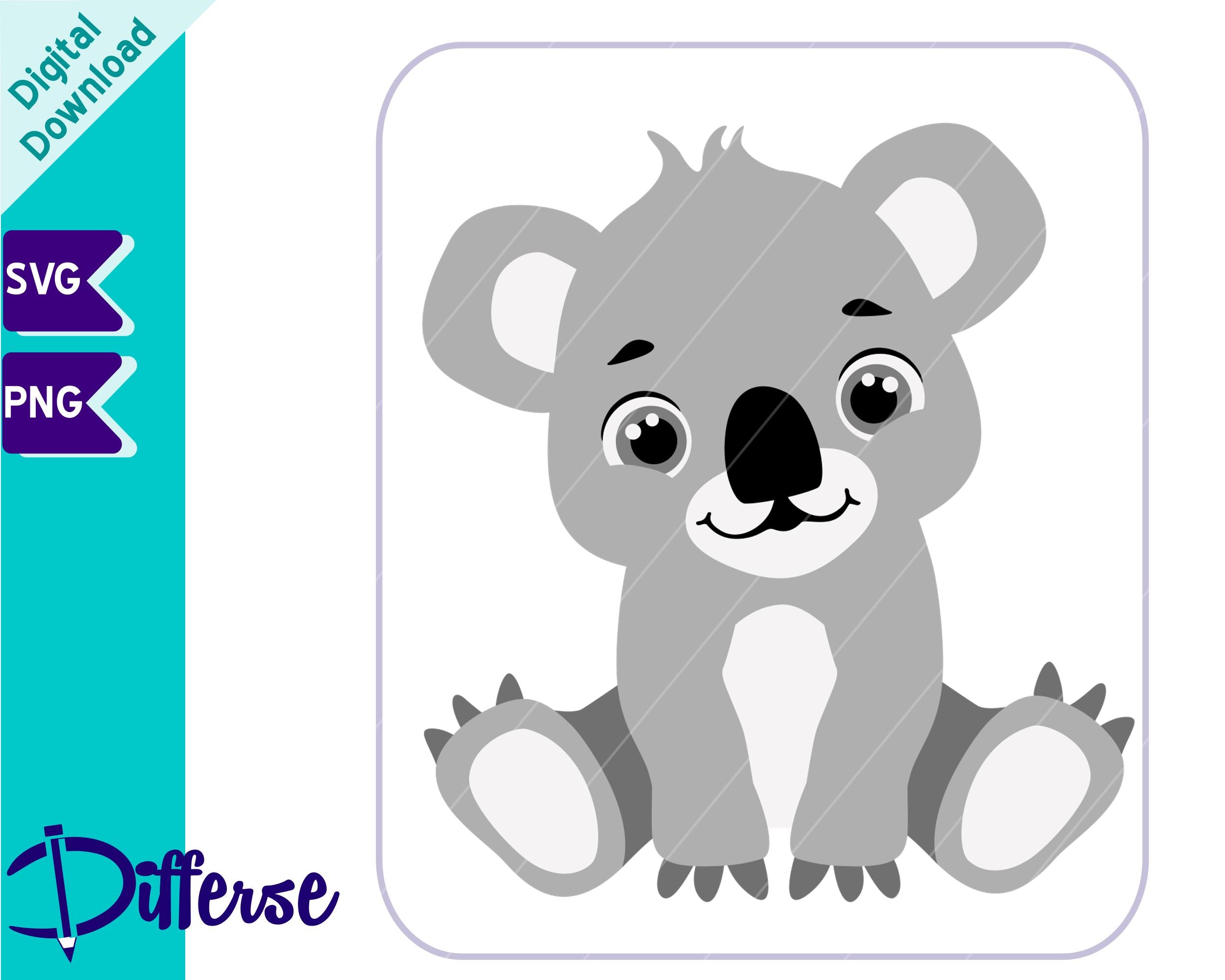 Cute Baby Koala SVG  Baby Animal - So Fontsy