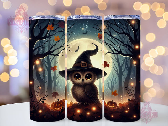 Cute Baby Owl 20oz Tumbler Wrap Sublimation Design, Straight Tapered Tumbler Wrap, Owl Adorable Sorcerer Tumbler Png, Instant Digital Download Sublimation SvggirlplusArt 