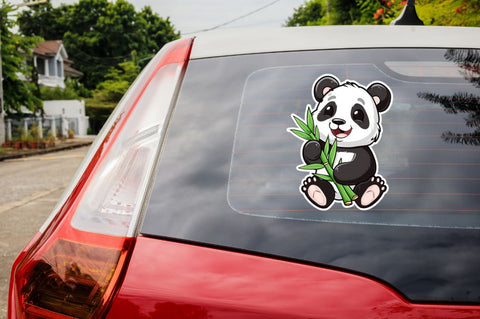 Cute Baby Panda Bamboo Sticker Clipart Bundle Sublimation Regulrcrative 