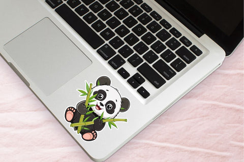 Cute Baby Panda Bamboo Sticker Clipart Bundle Sublimation Regulrcrative 