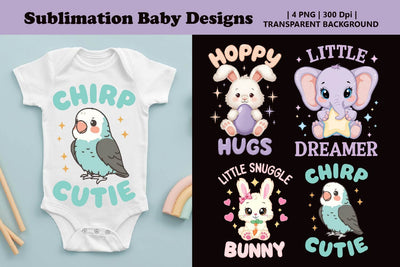 Cute Baby PNG Bundle, Baby Shower PNG Sublimation Paper Switch 