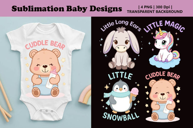 Cute Baby PNG Bundle, Baby Shower PNG Sublimation Paper Switch 