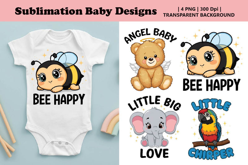 Cute Baby PNG Bundle, Baby Shower PNG Sublimation Paper Switch 