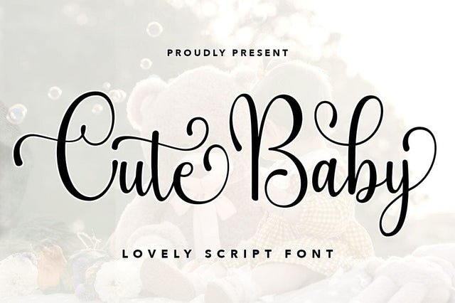 Cute Baby Script Font Font muhammadzeky 