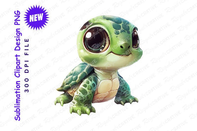 Cute baby sea turtle clipart png Sublimation Regulrcrative 