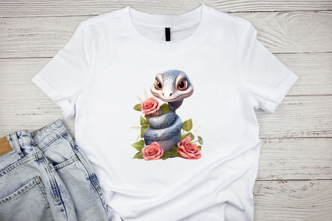 Cute Baby Snake Sublimation Clipart Bundle Sublimation Designangry 