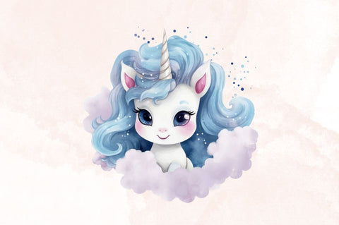 Cute Baby Unicorn Sublimation Clipart Bundle Sublimation Designangry 