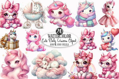 Cute Baby Unicorn Sublimation Png Sublimation SVGista 