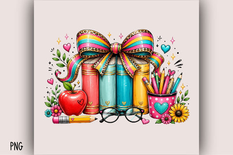 Cute Back to School Clipart Collection Sublimation SVGArt 
