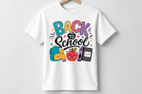 Cute Back to School PNG | School Supplies Sublimation Design SVG BillahCrafts 