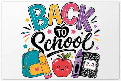 Cute Back to School PNG | School Supplies Sublimation Design SVG BillahCrafts 