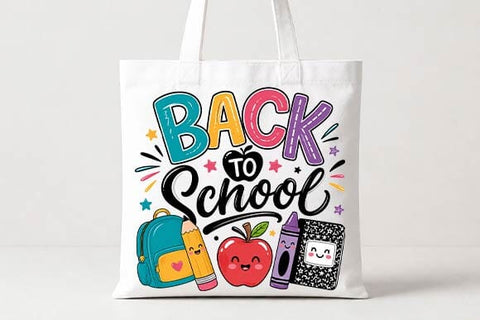 Cute Back to School PNG | School Supplies Sublimation Design SVG BillahCrafts 