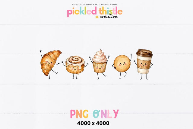 Cute Bakery Clipart PNG Set SVG Pickled Thistle Creative 