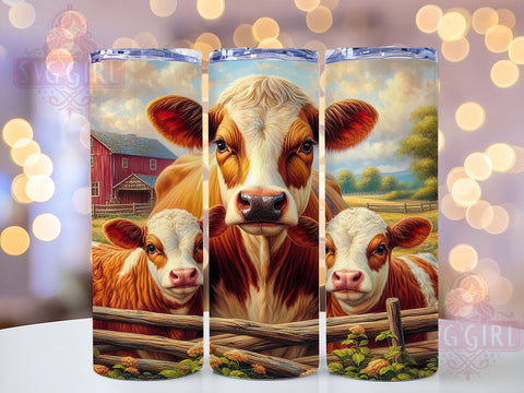 Cute Barn Animals on Farm 20oz Tumbler Wrap Sublimation Design, Straight Tapered Tumbler Wrap, Cute Farm Animals Tumbler Png, Instant Digital Download Sublimation SvggirlplusArt 