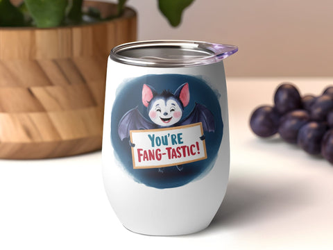 Cute Bat Halloween You're Fang-tastic Sublimation PNG Sublimation Luvleigh Digitals 