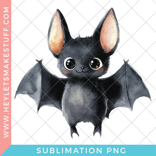 Cute Bat - Sublimation Sublimation Hey Let's Make Stuff 