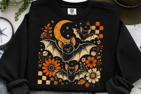 Cute Bats Halloween PNG Design SVG DesignDestine 