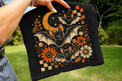 Cute Bats Halloween PNG Design SVG DesignDestine 
