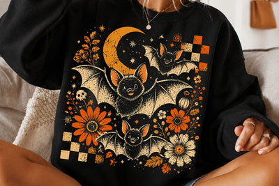 Cute Bats Halloween PNG Design SVG DesignDestine 