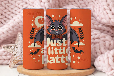 Cute Batty Halloween 20oz Tumbler Wrap Sublimation DesignSVG 