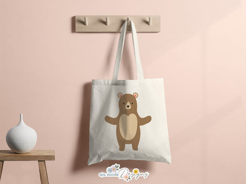 Cute Bear Cut File SVG Aja Nicole Designs 