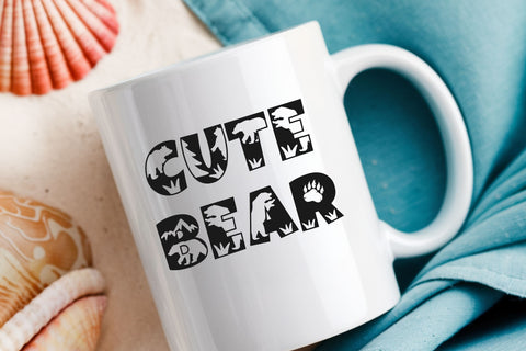 Cute Bear Font | Animal Alphabet SVG | Kids Letters Font SVG TonisArtStudio 