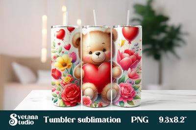 Cute bear square coaster sublimation PNG Sublimation Svetana Studio 