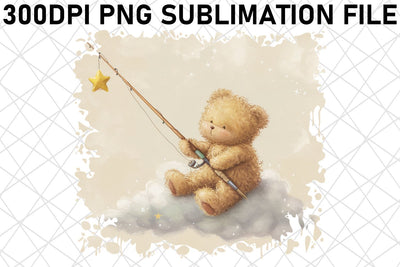 Cute Bear Sublimation PNG Artwork Bundle for Various Crafting Projects Sublimation afrosvg 