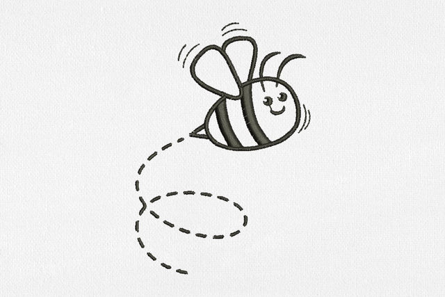 Cute Bee for Machine Embroidery Embroidery/Applique DESIGNS SvgOcean 