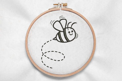 Cute Bee for Machine Embroidery Embroidery/Applique DESIGNS SvgOcean 