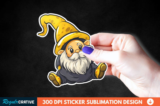 Cute Bee Gnome Printable Sticker Clipart Sublimation Regulrcrative 