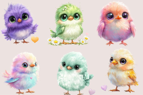 Cute Bird Sublimation PNG Clipart Bundle Sublimation SVGArt 