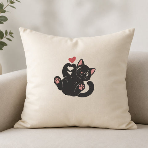 Cute Black Cat Heart Hands Embroidery Design – Cat Paw Machine Embroidery File, Kitty Love Design, Pet Lover Embroidery Embroidery/Applique DESIGNS PatternFeed8 