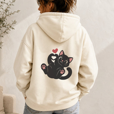 Cute Black Cat Heart Hands Embroidery Design – Cat Paw Machine Embroidery File, Kitty Love Design, Pet Lover Embroidery Embroidery/Applique DESIGNS PatternFeed8 