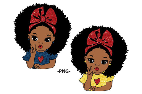 Cute Black Girl SVG with Afro and Peace Sign PNG DXF PDF EPS JPG AI Red Bow and Heart Shirt Clipart for Valentine’s Day and Cricut Crafts SVG 1uniqueminute 