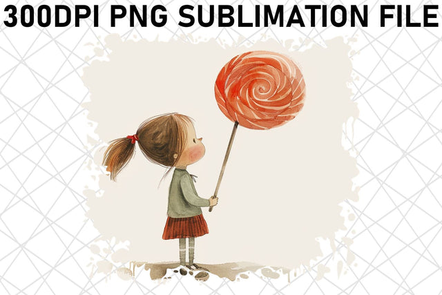 Cute Bohemian Child Sublimation Illustration, Floral Sublimation afrosvg 