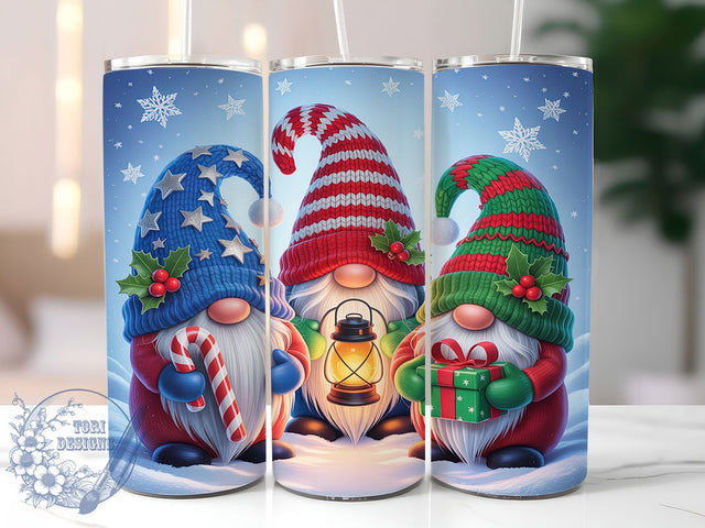 Cute Boho Gnome Christmas Tumbler, Cute Boho Holiday Sublimation Design, Festive Cup Art, 20oz Xmas Tumbler, Whimsical Gnome Mug, Stylish Christmas Cup, Cozy Holiday Wrap Sublimation ToriDesigns 