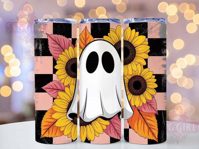 Cute Boo Ghost Halloween Tumbler Wrap, Cute Ghost Png, Halloween Tumbler, 20oz Skinny Tumbler, Sublimation Download, Spooky Season Tumbler, Boo Tumbler Design Sublimation SvggirlplusArt 