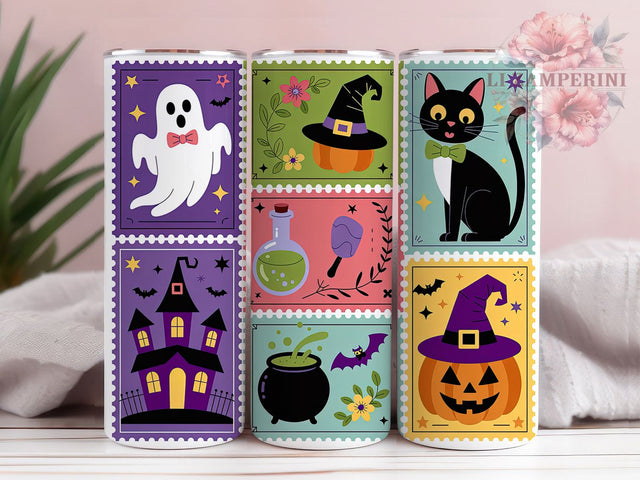 Cute Boo Ghost Pumpkin Halloween Tumbler, Spooky Pumpkin Mug, Boo Ghost Art, 20Oz Tumbler Wrap, Sublimation Design, Cute Halloween Drinkware, Fall Ghost Print Sublimation Li Zamperini 