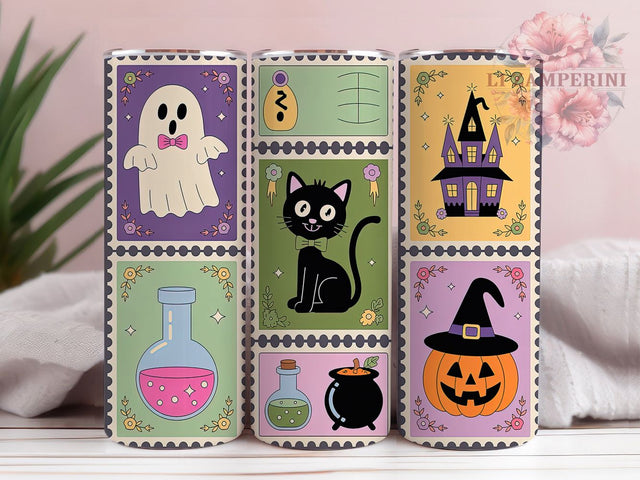 Cute Boo Ghost Pumpkin Halloween Tumbler, Spooky Pumpkin Mug, Boo Ghost Art, 20Oz Tumbler Wrap, Sublimation Design, Cute Halloween Drinkware, Fall Ghost Print Sublimation Li Zamperini 