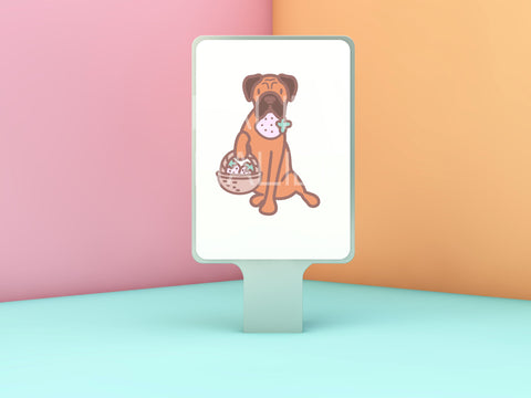 Cute Boxer Dog Color SVG and PNG Design Set SVG HalieKStudio 