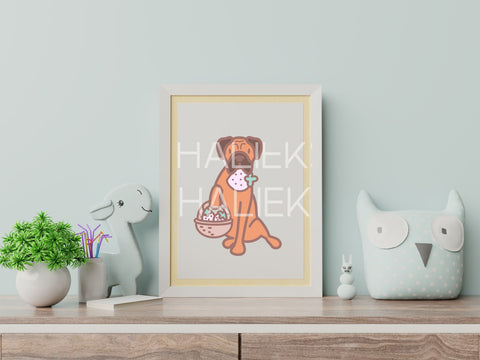 Cute Boxer Dog SVG Design Set SVG HalieKStudio 